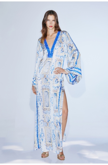 Twins Fantasy blue print kaftan