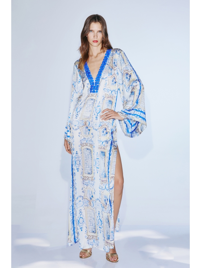 Twins Fantasy blue print kaftan