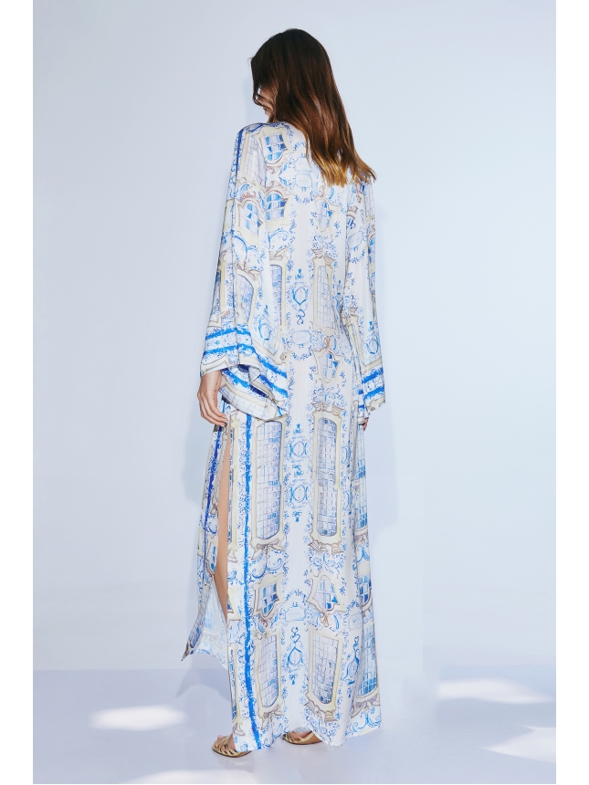 Twins Fantasy blue print kaftan