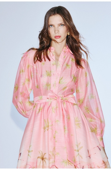 Twins Fantasy pink shirt dress