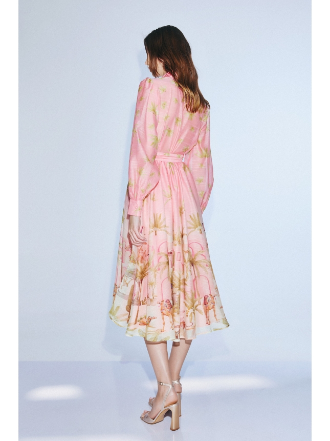 Twins Fantasy pink shirt dress