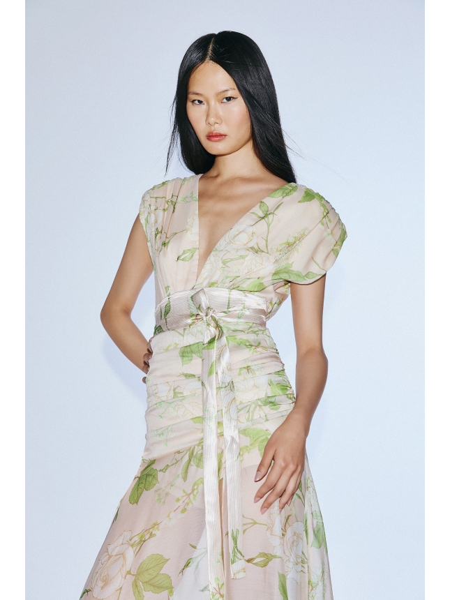 Twins Fantasy maxi dress with slit