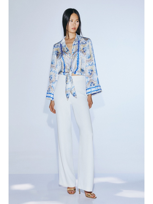 Twins Fantasy blue print shirt