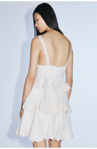 Twins Fantasy ivory mini dress