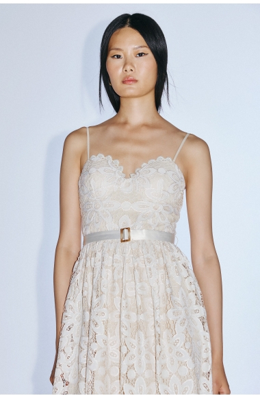 Twins Fantasy floral-lace dress