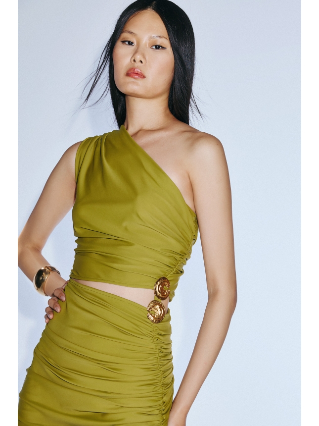 Twins Fantasy Olive green dress