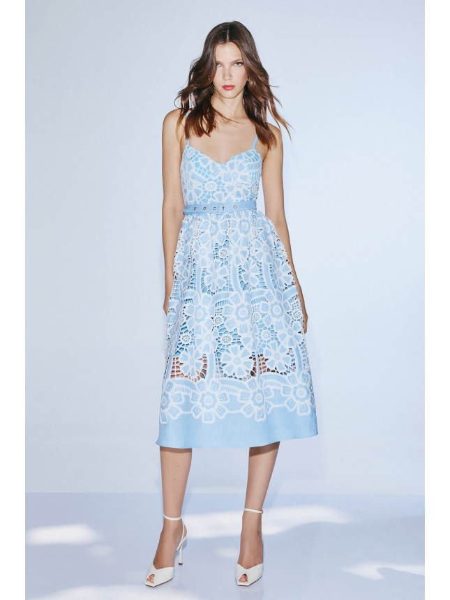 Twins Fantasy light blue lace dress