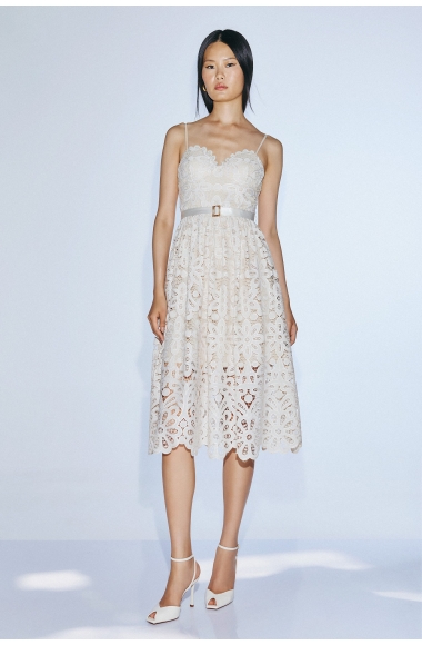 Twins Fantasy floral-lace dress