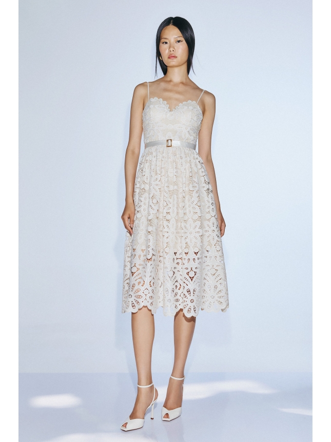 Twins Fantasy floral-lace dress