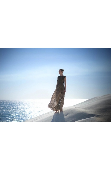 Mario Knitwear gold dress