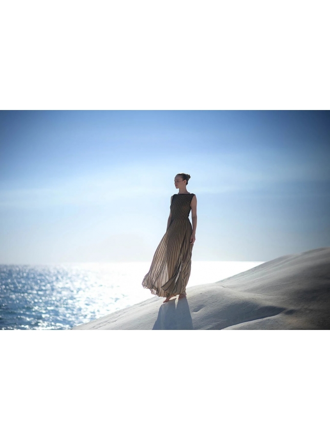 Mario Knitwear gold dress