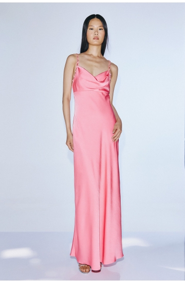 Twins Fantasy pink dress with open back