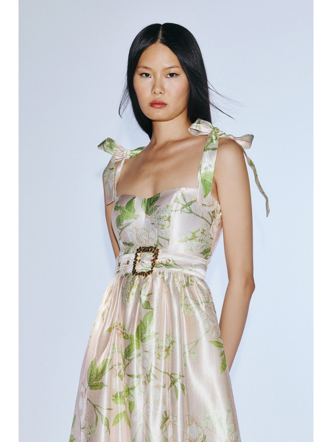 Twins Fantasy midi dress with print