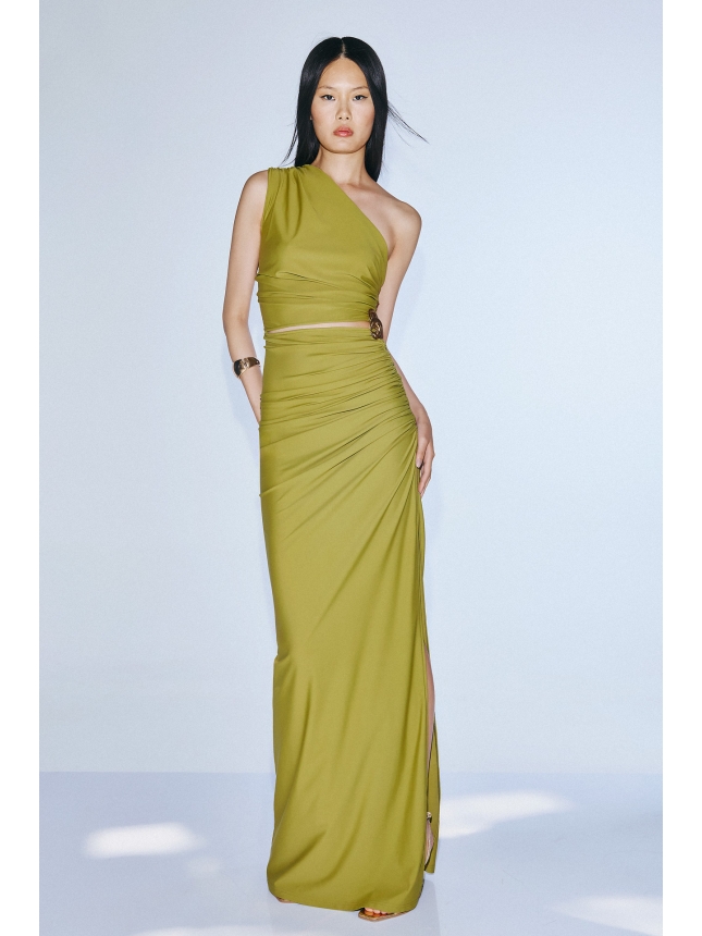 Twins Fantasy Olive green dress