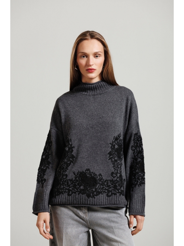 Diana Gallesi gray knit 