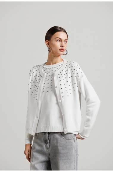 Diana Gallesi embellished knit 