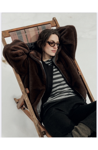 Diana Gallesi double faced fur coat