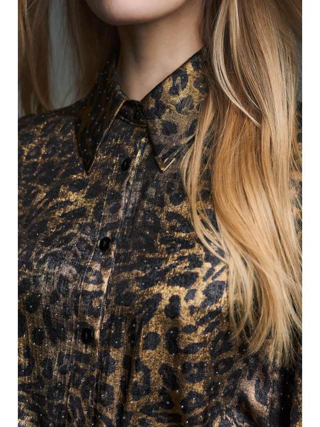 Twins Fantasy leopard print shirt