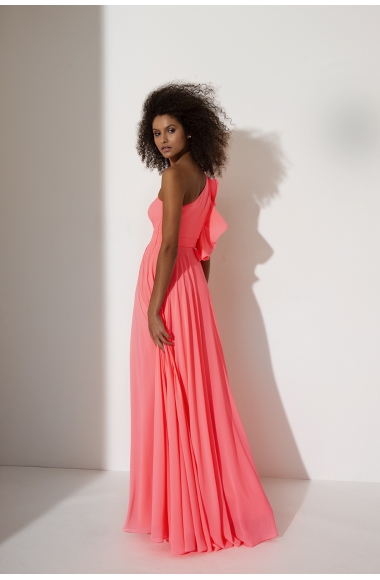 Allure one shoulder pink dress