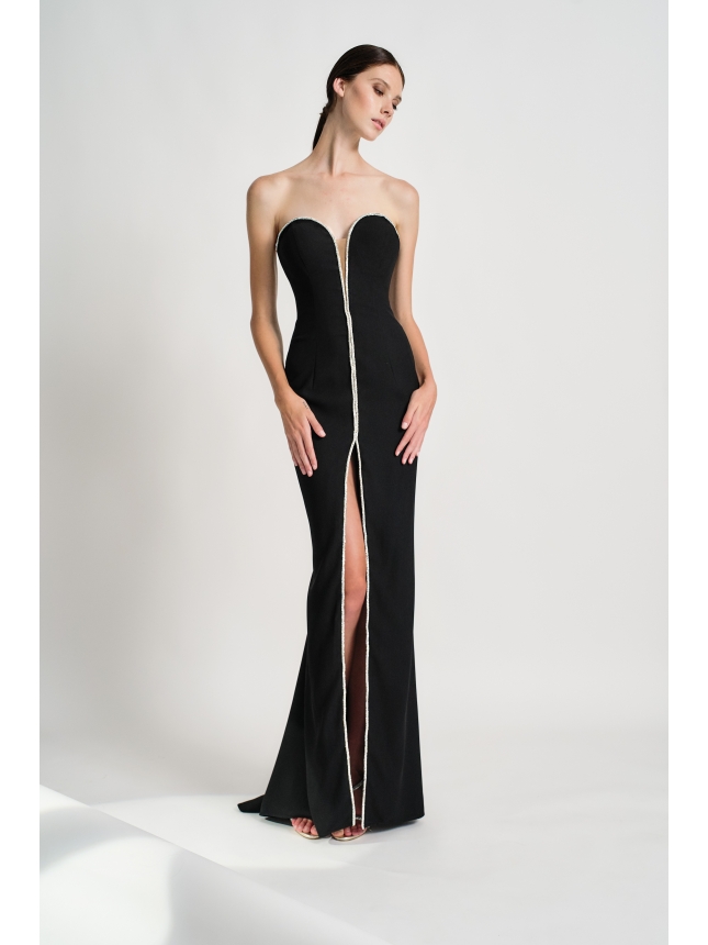 My Angels strapless black dress