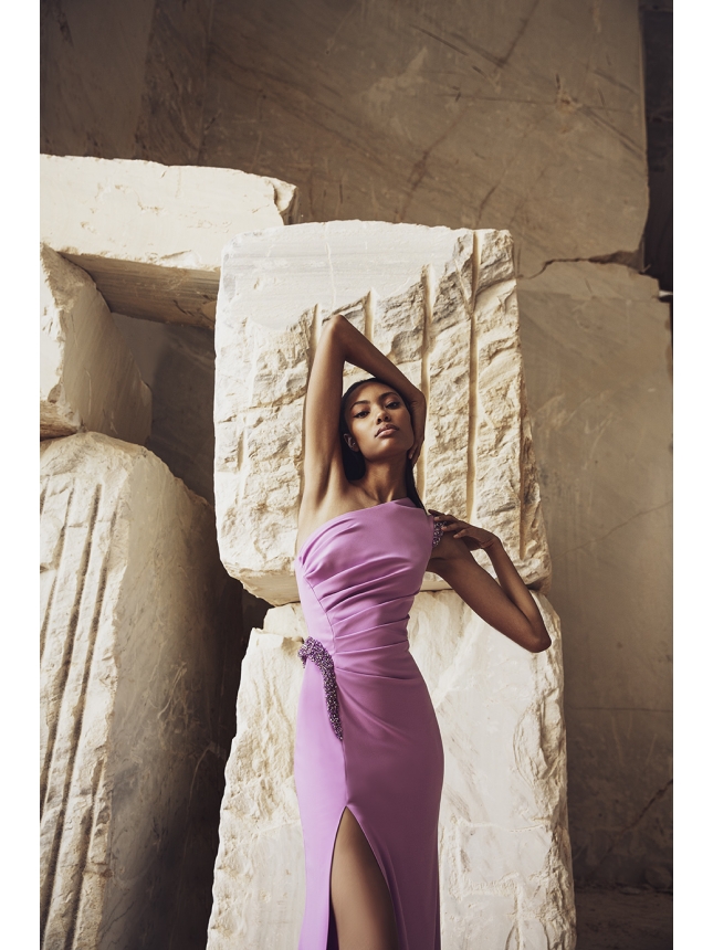 Maestri Haute Couture lilac dress
