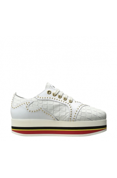 Just Cavalli white flatform brogues