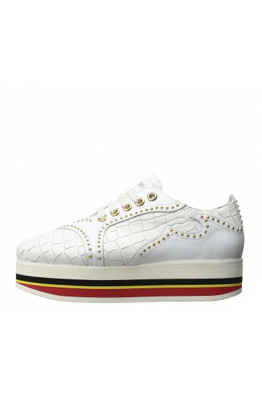 Just Cavalli white flatform brogues