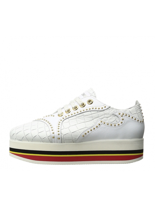Just Cavalli white flatform brogues