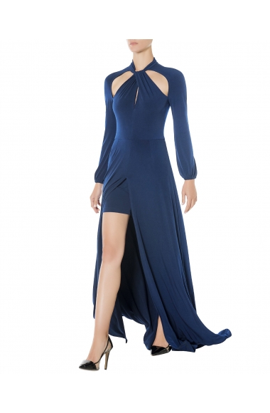 MI-RO maxi blue dress 