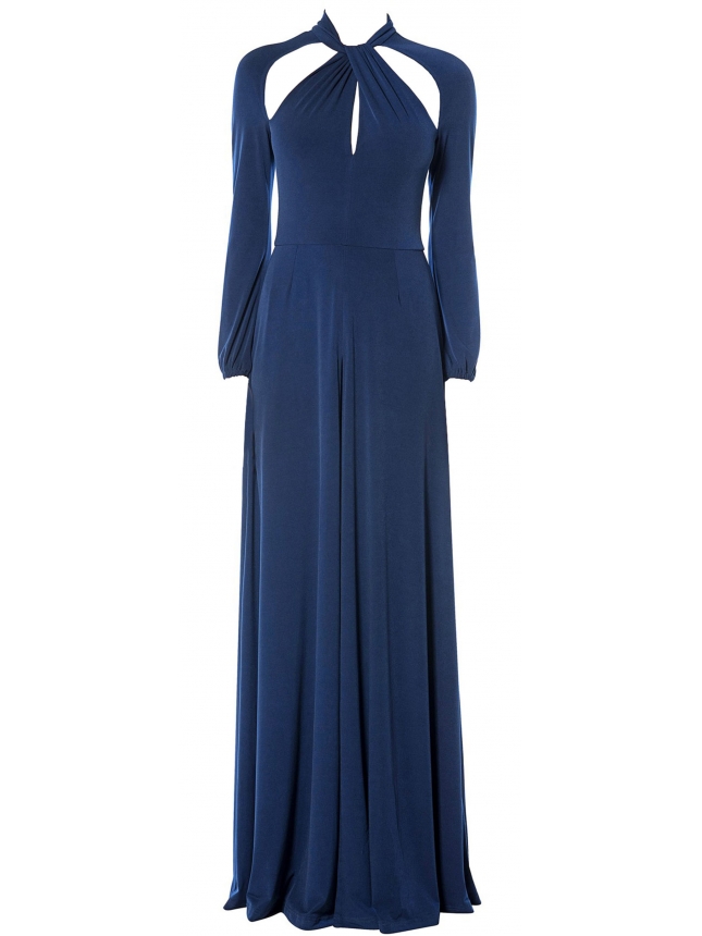 MI-RO maxi blue dress 