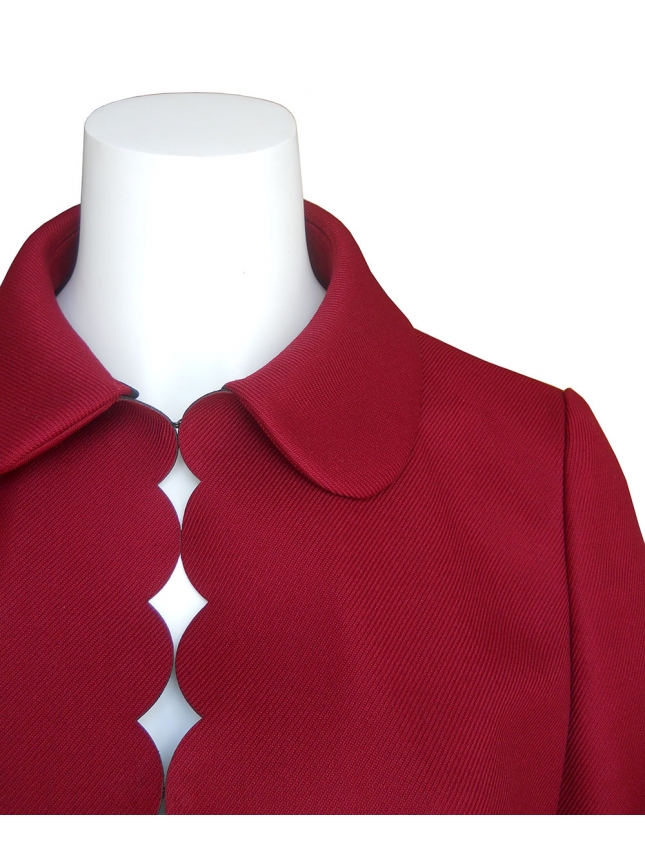 RED Valentino cropped scalloped jacket