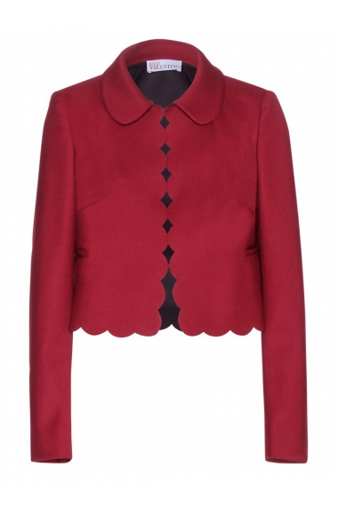 RED Valentino cropped scalloped jacket