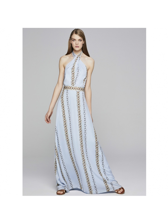 Camelot light blue maxi dress