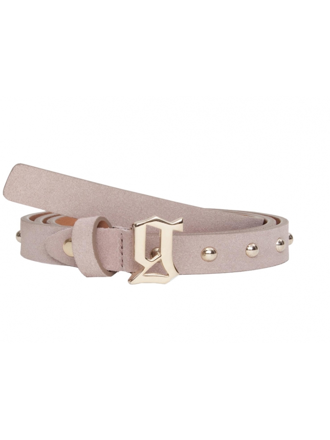Galliano studded leather belt
