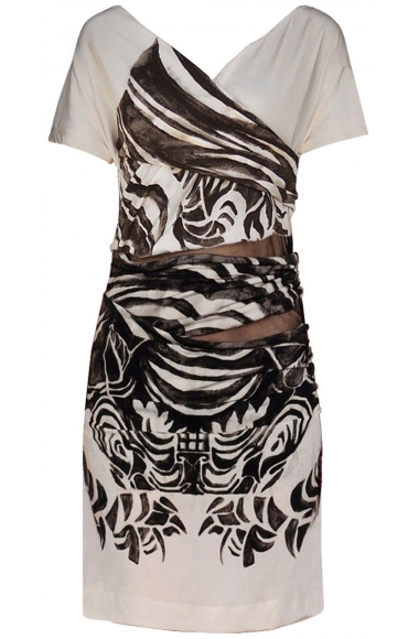Just Cavalli dress with tribal prints
