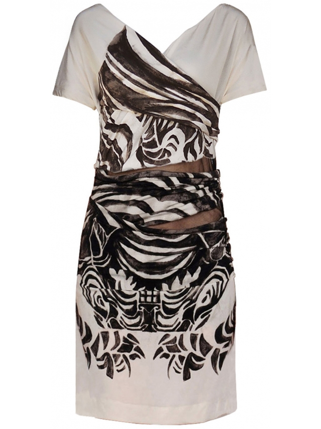 Just Cavalli dress with tribal prints