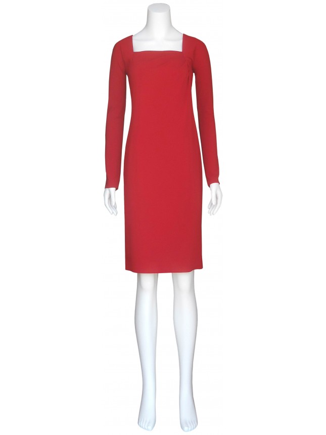 Nina midi red dress