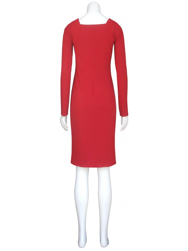 Nina midi red dress