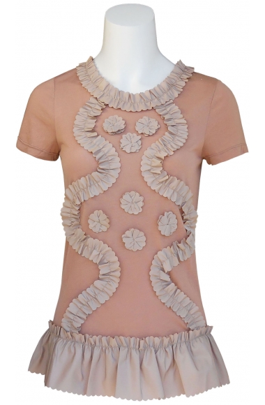 RED Valentino Flower embellished top