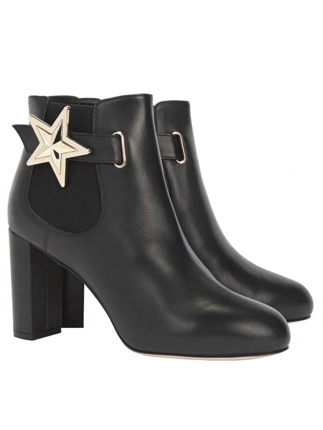 RED Valentino black ankle boots with star