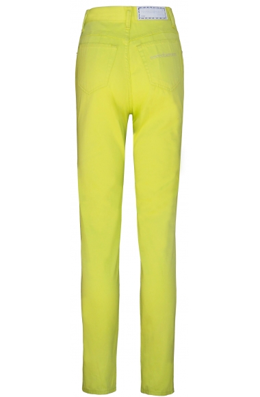 Roccobarocco lime green jeans