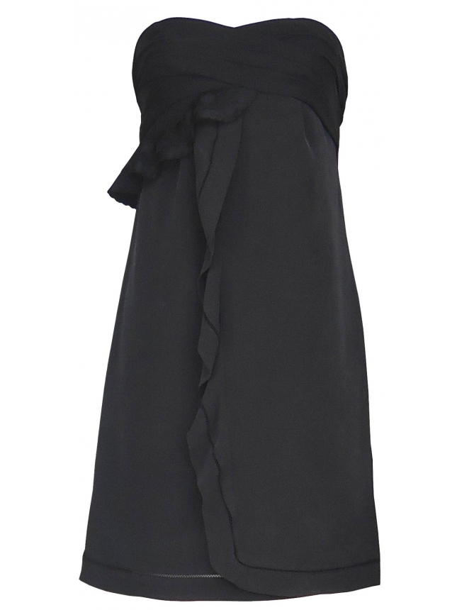 See by Chloe strapless black dress