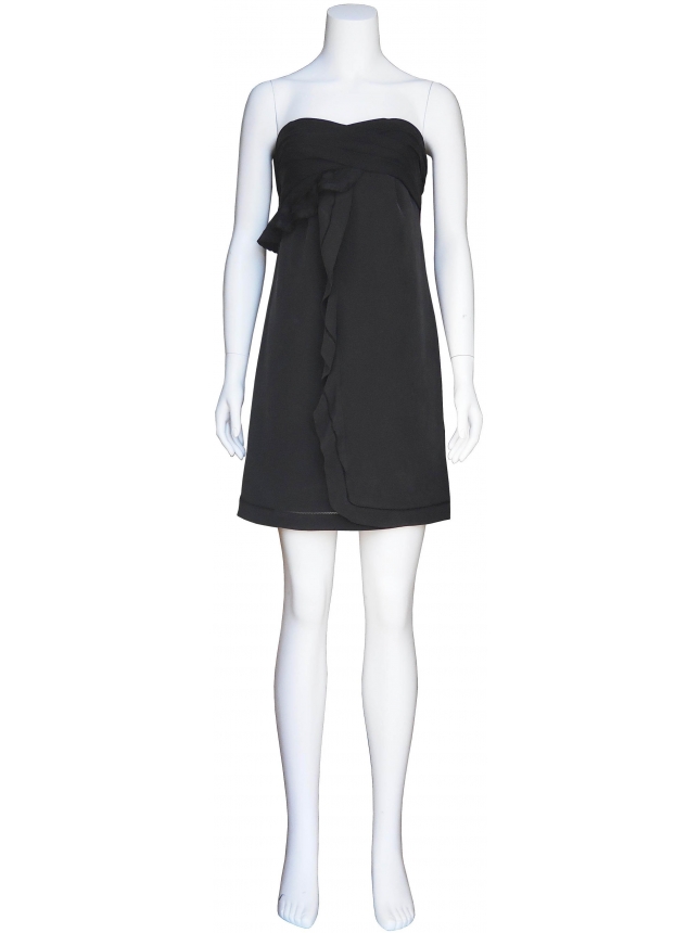 See by Chloe strapless black dress